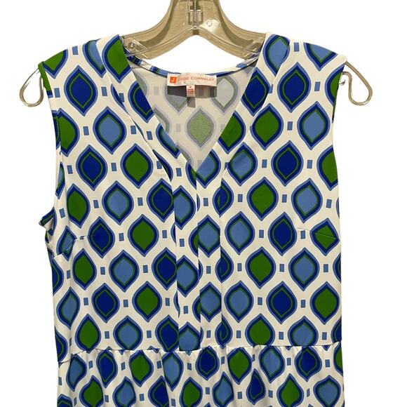 Jude Connally Annabelle Mini Dress Blue White Size Medium - Picture 4 of 8